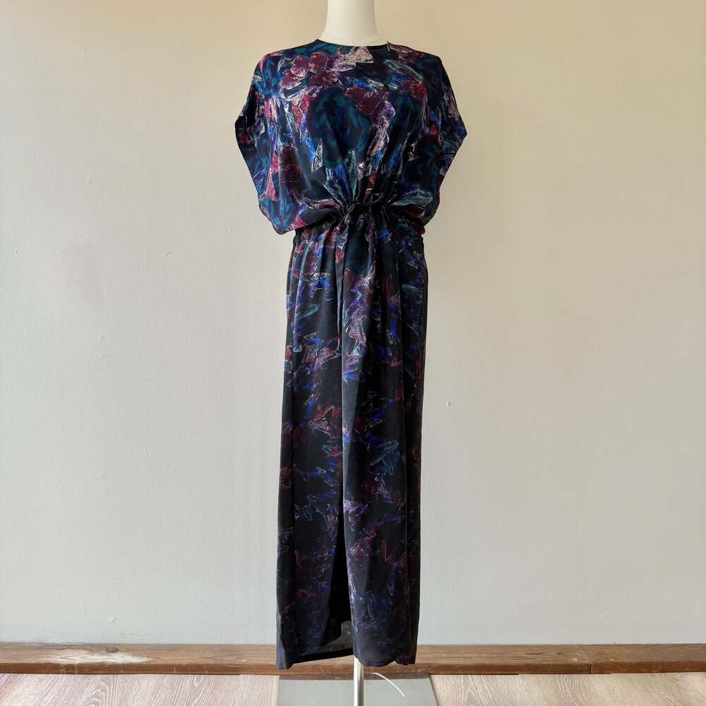 Anntian Silk Printed Maxi Dress  - Made in Germany